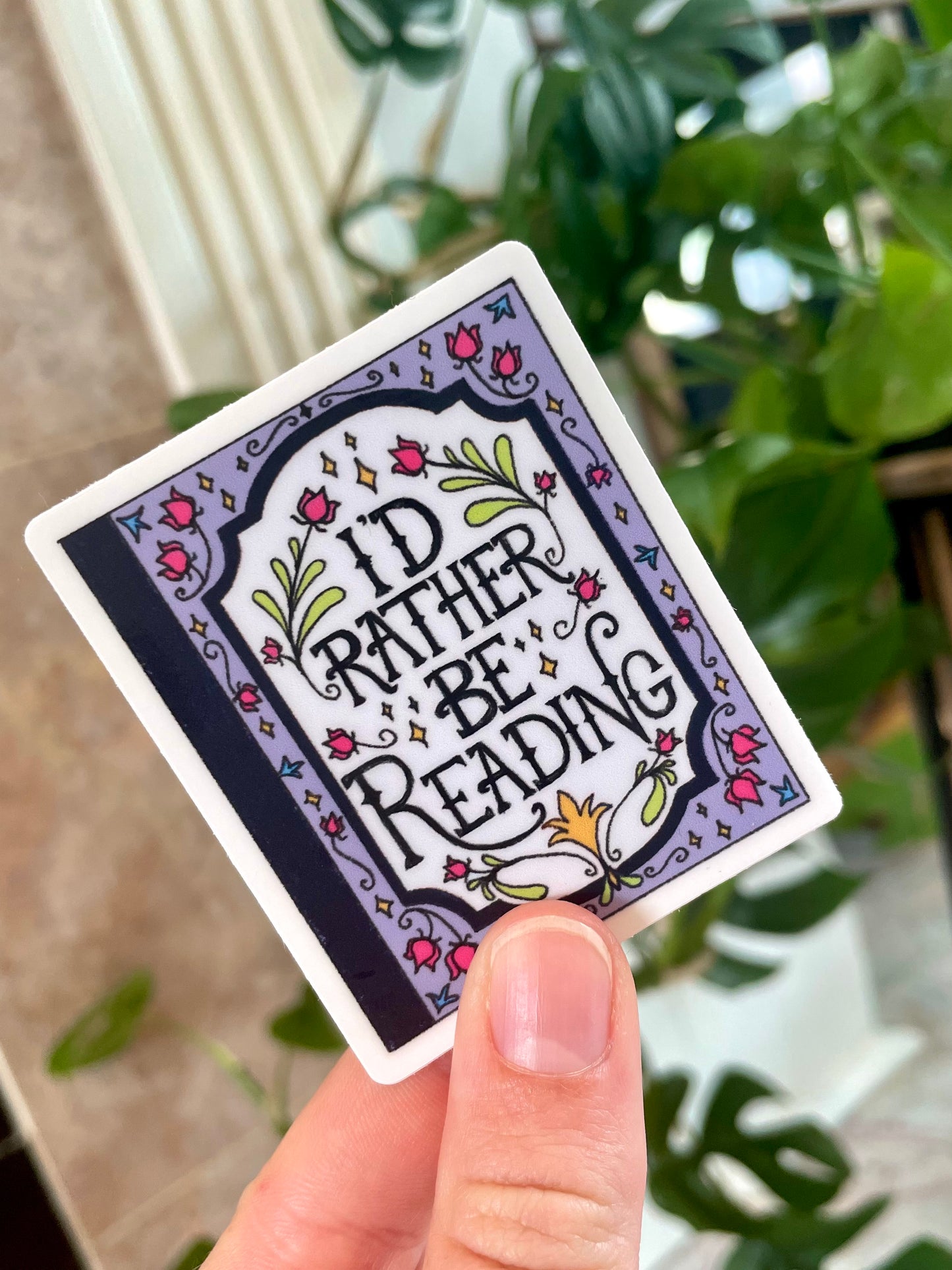 I’d Rather Be Reading Sticker