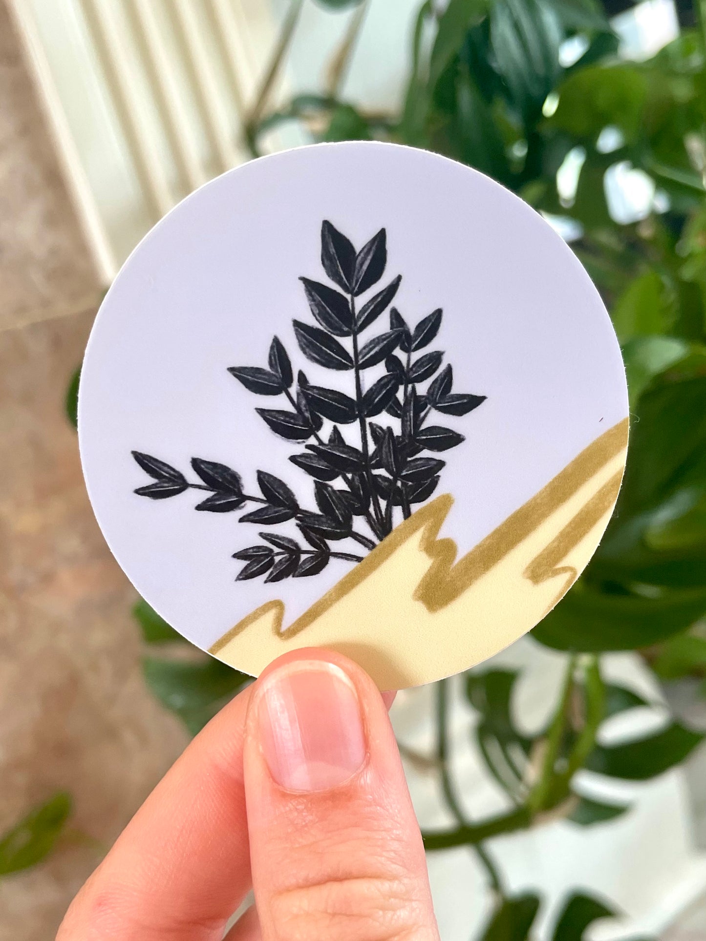 Periwinkle Plant Sticker